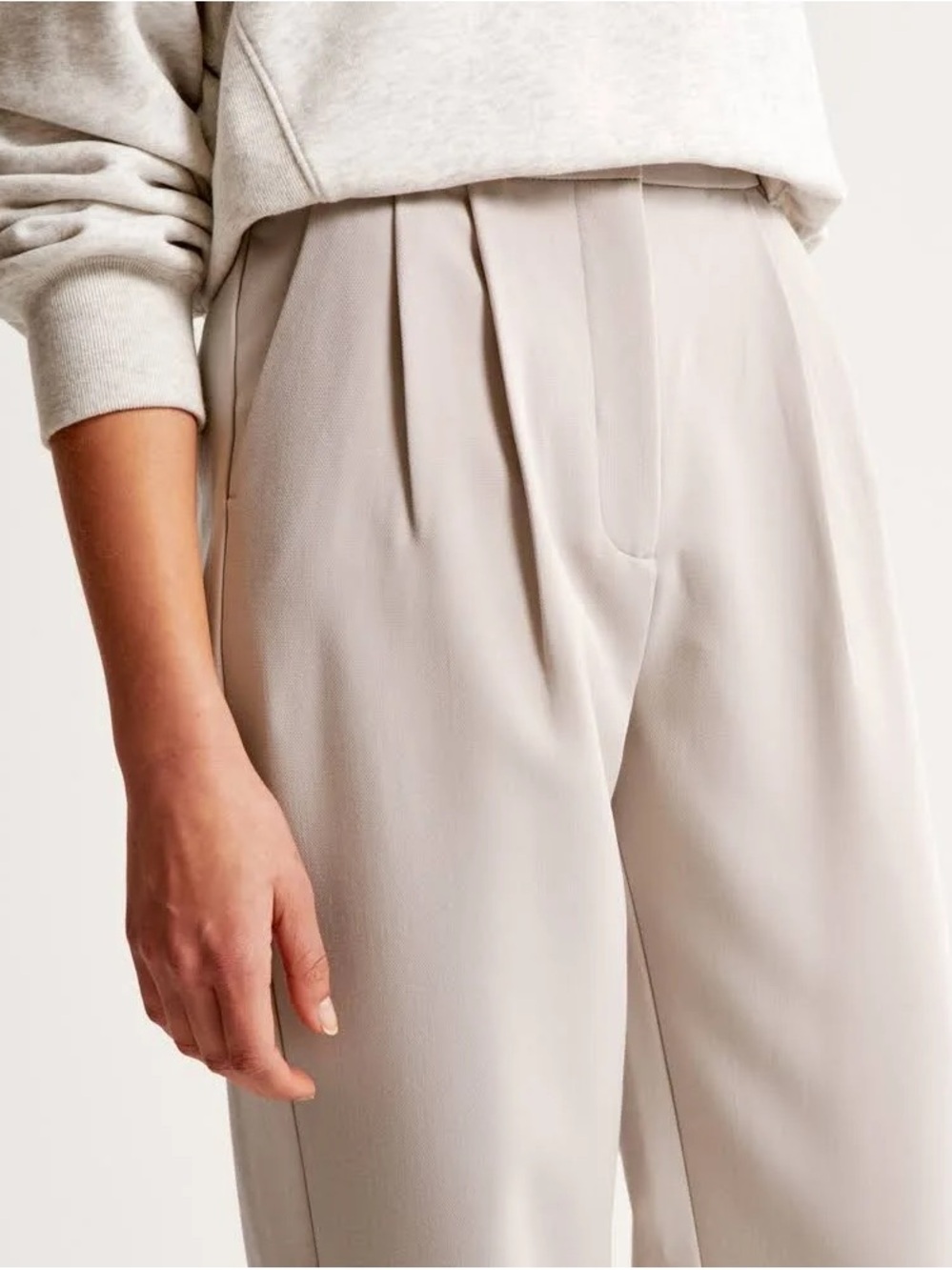 Abercrombie & Fitch Sloane Tailored Pants Beige Size 31 Long - Picture 8 of 10